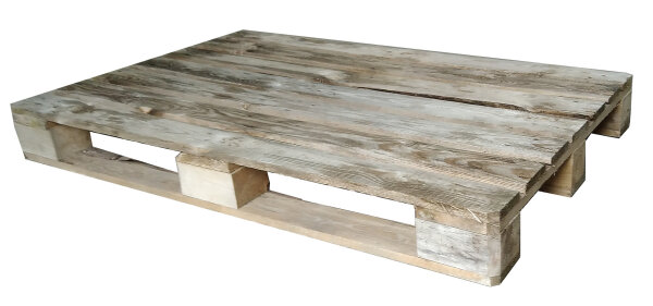 Einwegpalette 120 x 80 cm, 7 Deckbretter, Gebrauchtware