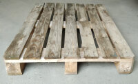 Einwegpalette 120 x 80 cm, 7 Deckbretter, Gebrauchtware