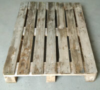 Einwegpalette 120 x 80 cm, 7 Deckbretter, Gebrauchtware