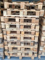 Einwegpalette 1200 x 800 mm, 5 Deckbretter, Gebrauchtware