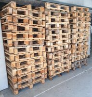 Einwegpalette 1200 x 800 mm, 5 Deckbretter, Gebrauchtware