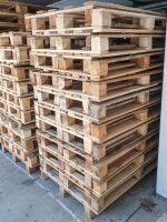 Einwegpalette 1200 x 800 mm, 5 Deckbretter, Gebrauchtware